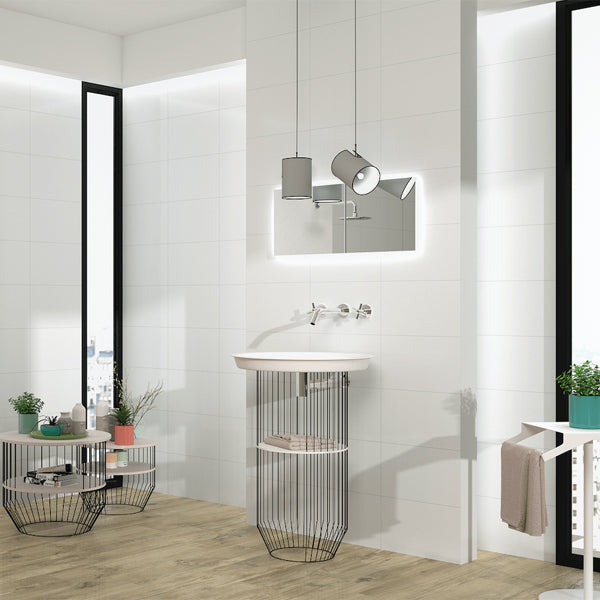 250x400mm Classic White Wall Tile