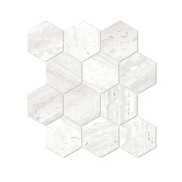 Elite Design Studio - 260x300mm Everstone - Euromarmo Travertine Chiaro Hex