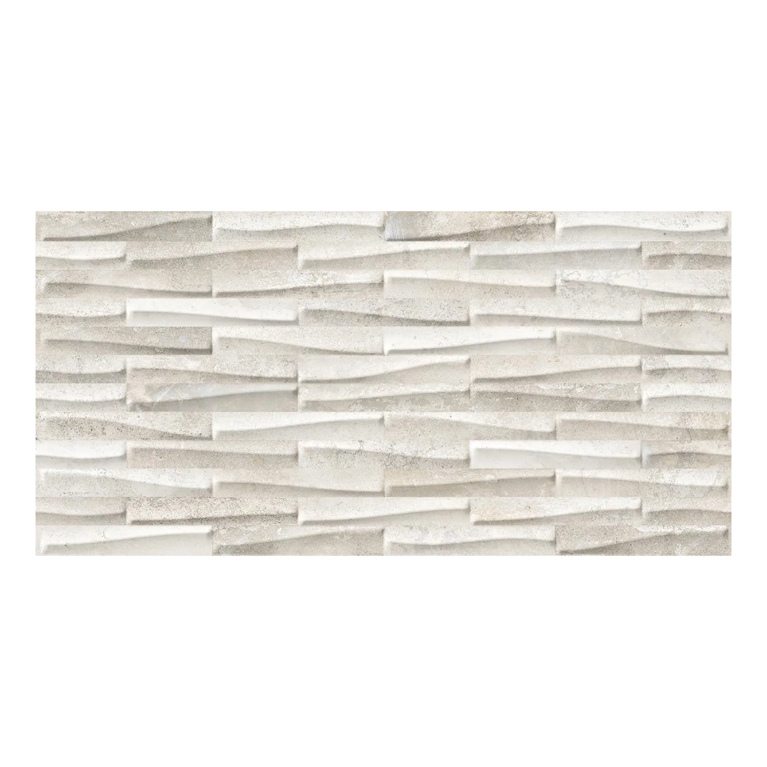 298x598mm Ceramiche Piemme - Castlestone Muretto White
