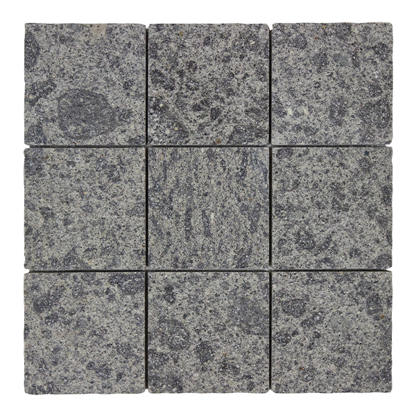 304x304mm EDS - Apollo Pepper Volcanic Stone Cobbles Tumbled Edge