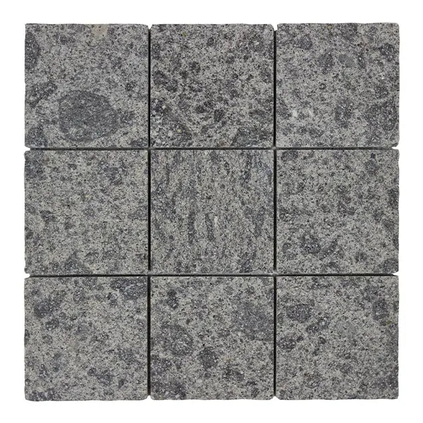 Elite Design Studio - 304x304mm EDS - Apollo Pepper Volcanic Stone Cobbles Tumbled Edge