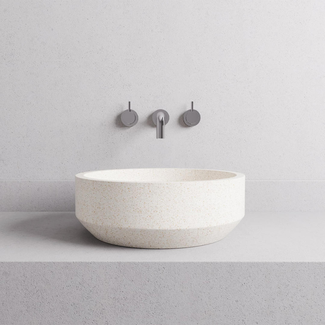 395x395x145mm Madu Living - Eden Round Basin White