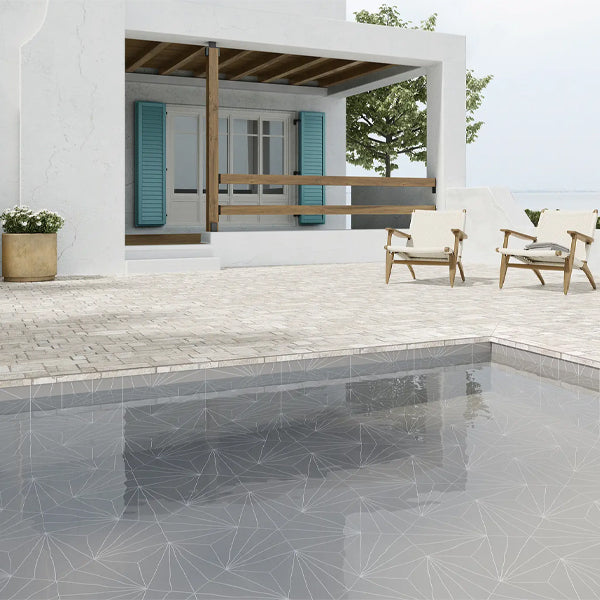 440x660mm Realonda - Borgogna White Cobblestone