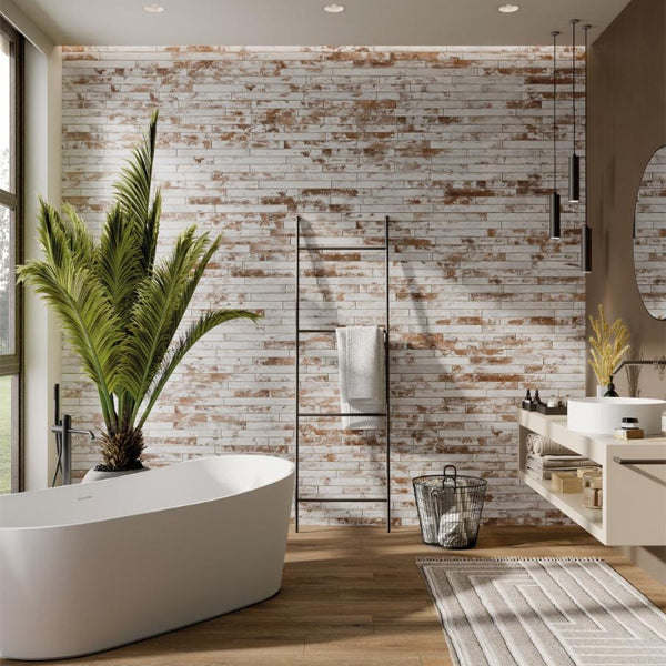 48x450mm Rondine - Harlem Red White Brick