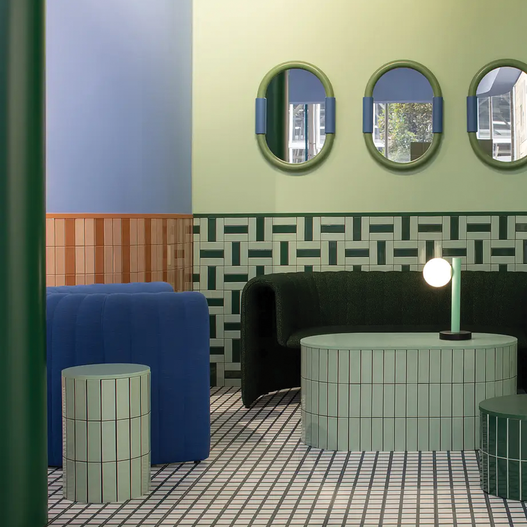 50x150mm Quintessenza Ceramiche - FargBlock Menta Lucido