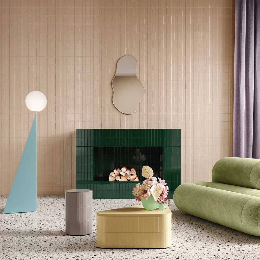 50x150mm Quintessenza Ceramiche - FargBlock Sabbia Lucido