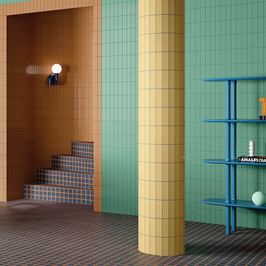 50x150mm Quintessenza Ceramiche - FargBlock Senape Lucido