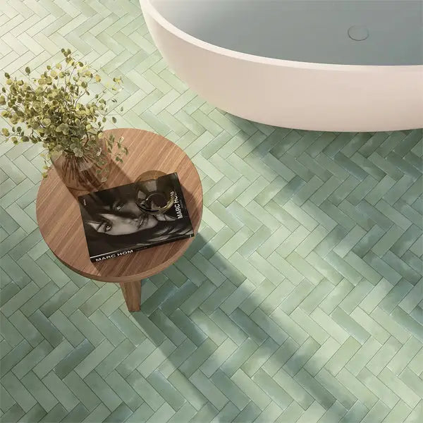 Elite Design Studio - 50x150mm Self Style - Mini Subway Green Gloss
