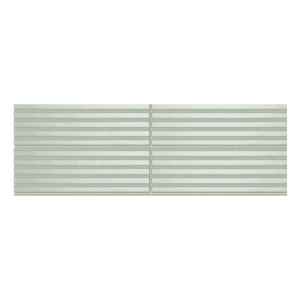 50x150mm Self Style - Mini Subway Mint (Stripes) Gloss
