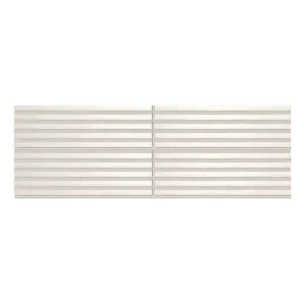 Elite Design Studio - 50x150mm Self Style - Mini Subway Off White (Stripes) Gloss