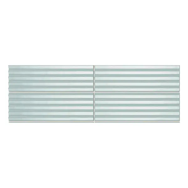 Elite Design Studio - 50x150mm Self Style - Mini Subway White (Stripes) Gloss