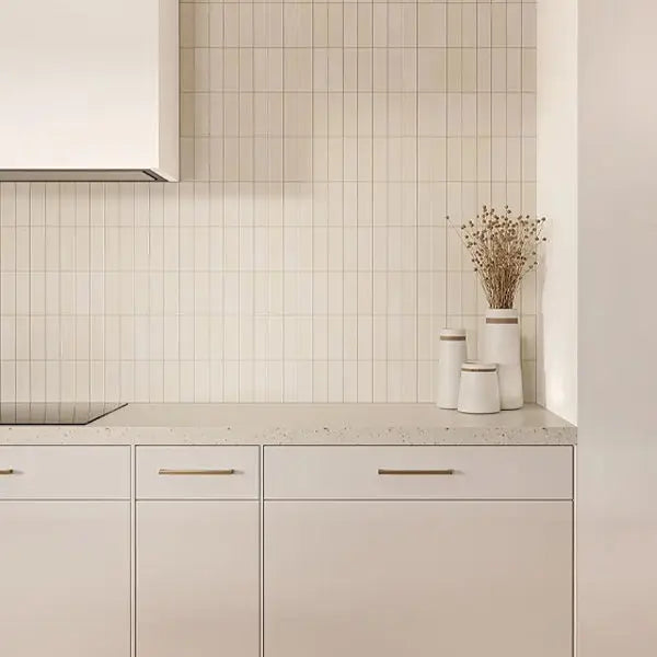 Elite Design Studio - 50x150mm Self Style - Mini Subway White Matt