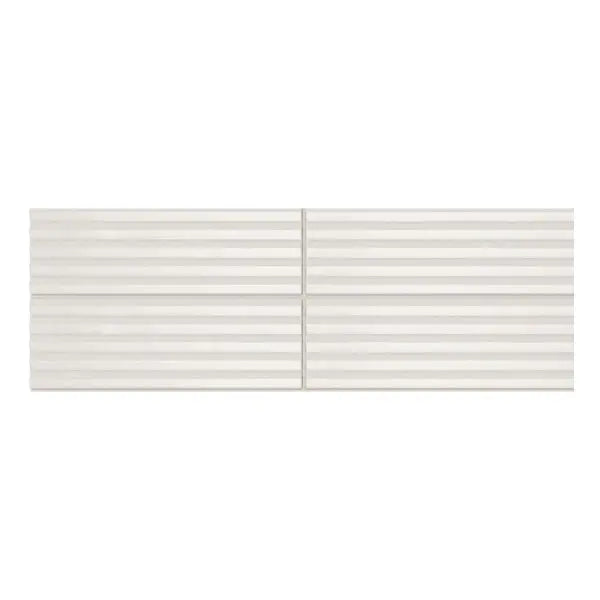 Elite Design Studio - 50x150mm Self Style - Mini Subway White (Stripes) Gloss