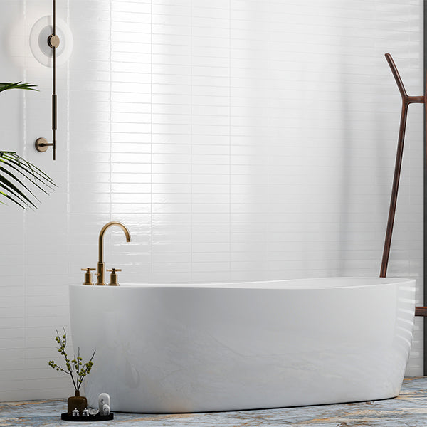 50x250mm Decocer - Mikado Wall White Gloss