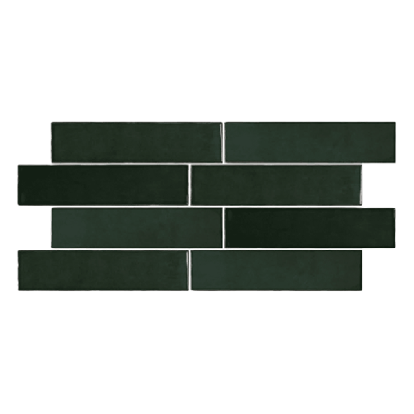 58x242mm Capucino Ceramics - Casablanca Bottle Green 1006