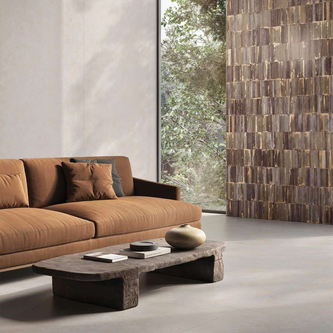 598x1198mm Ceramiche Piemme - Cement Graffiti Vibes Dark
