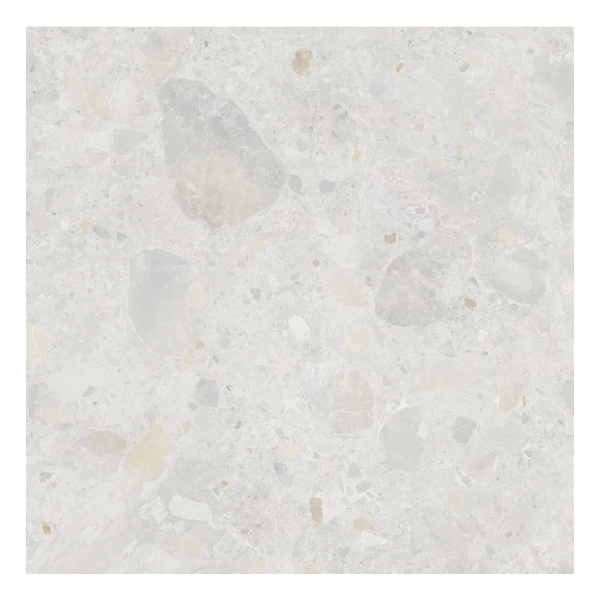 600x600mm Capucino Ceramics - Terrazzo Rock Bianco
