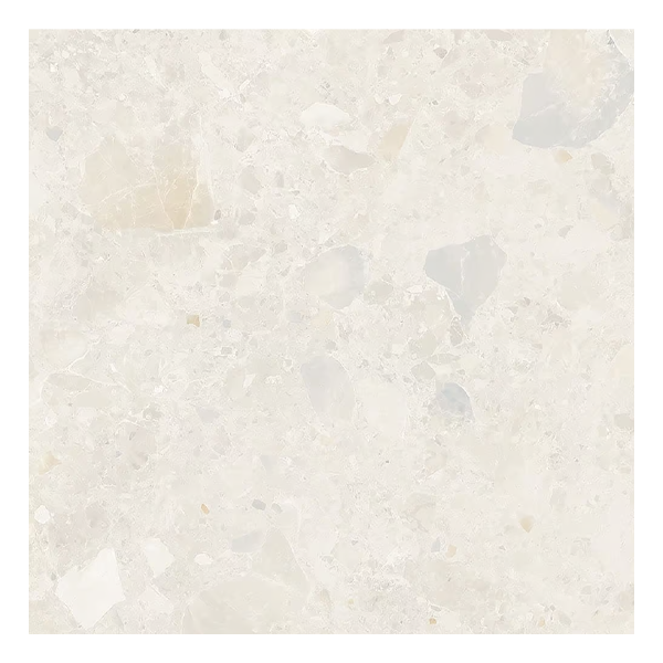 600x600mm Capucino Ceramics - Terrazzo Rock Ivory
