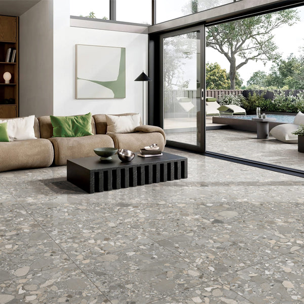 300x300mm International MTC - Cobbles Iron