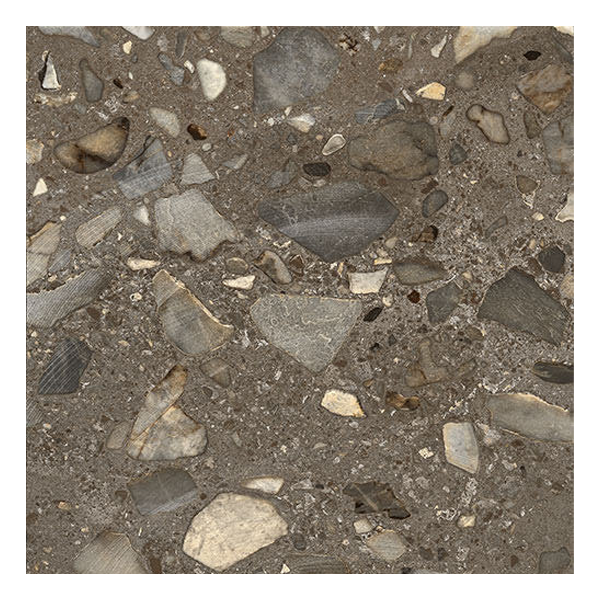 604x604mm Ceramica Fioranese - I Ciottoli Sassi Antracite Levigato