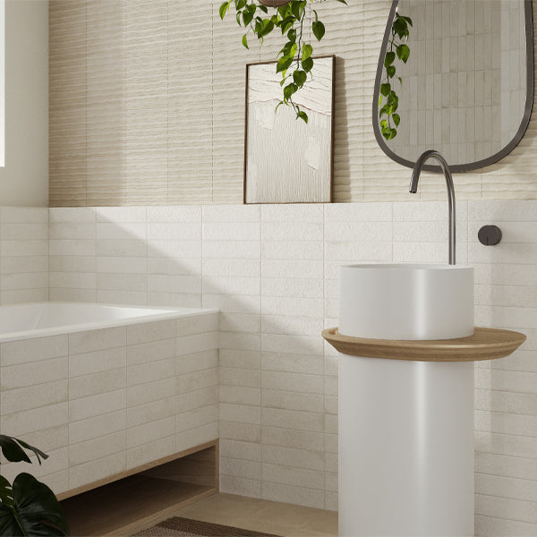 60x240mm Marca Corona - Miniature Fornace Bianco Minerale