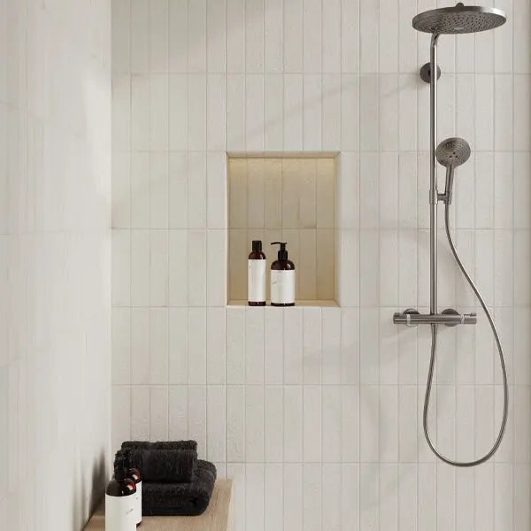Elite Design Studio - 60x240mm Marca Corona - Miniature Fornace Bianco Minerale