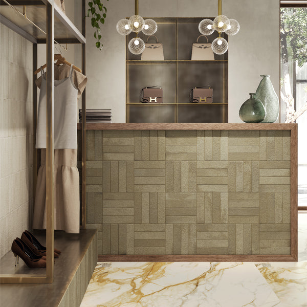 60x240mm Marca Corona - Miniature Fornace Verde Muschio