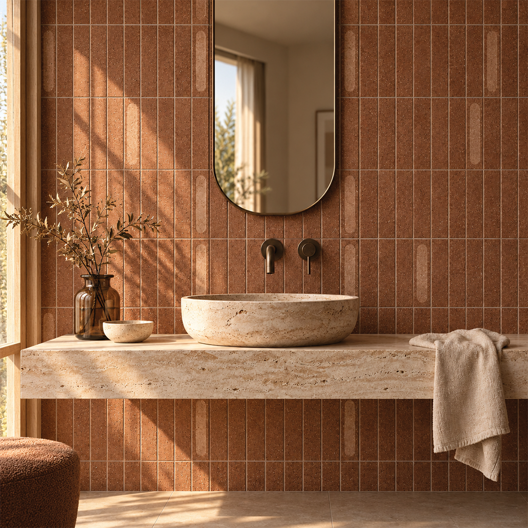 Elite Design Studio - 60x240mm EDS - Fire & Clay Rosso - Flat