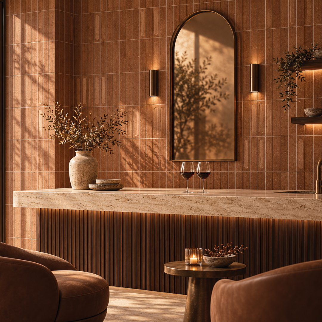 Elite Design Studio - 60x240mm EDS - Fire & Clay Rosso - Flat
