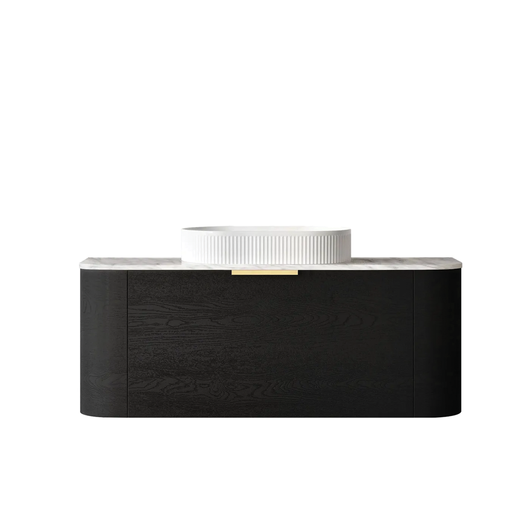 Otti - 1200wx450hx450d Bondi Oak 1200mm Black Oak Wall Hung Vanity (Cabinet Only)
