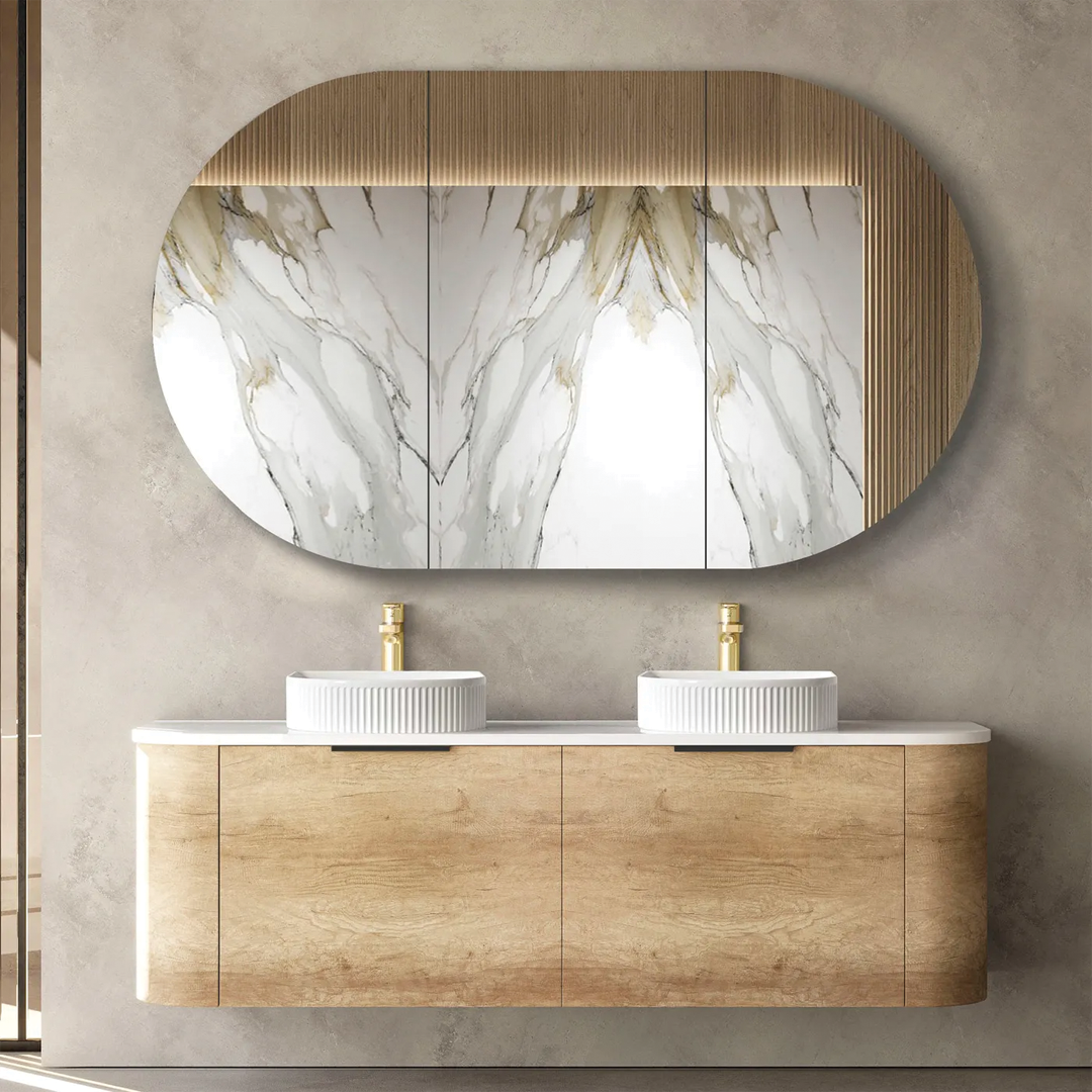 Otti - 1500wx450hx450d Bondi Oak 1500mm Natural Oak Wall Hung Vanity (Cabinet Only)