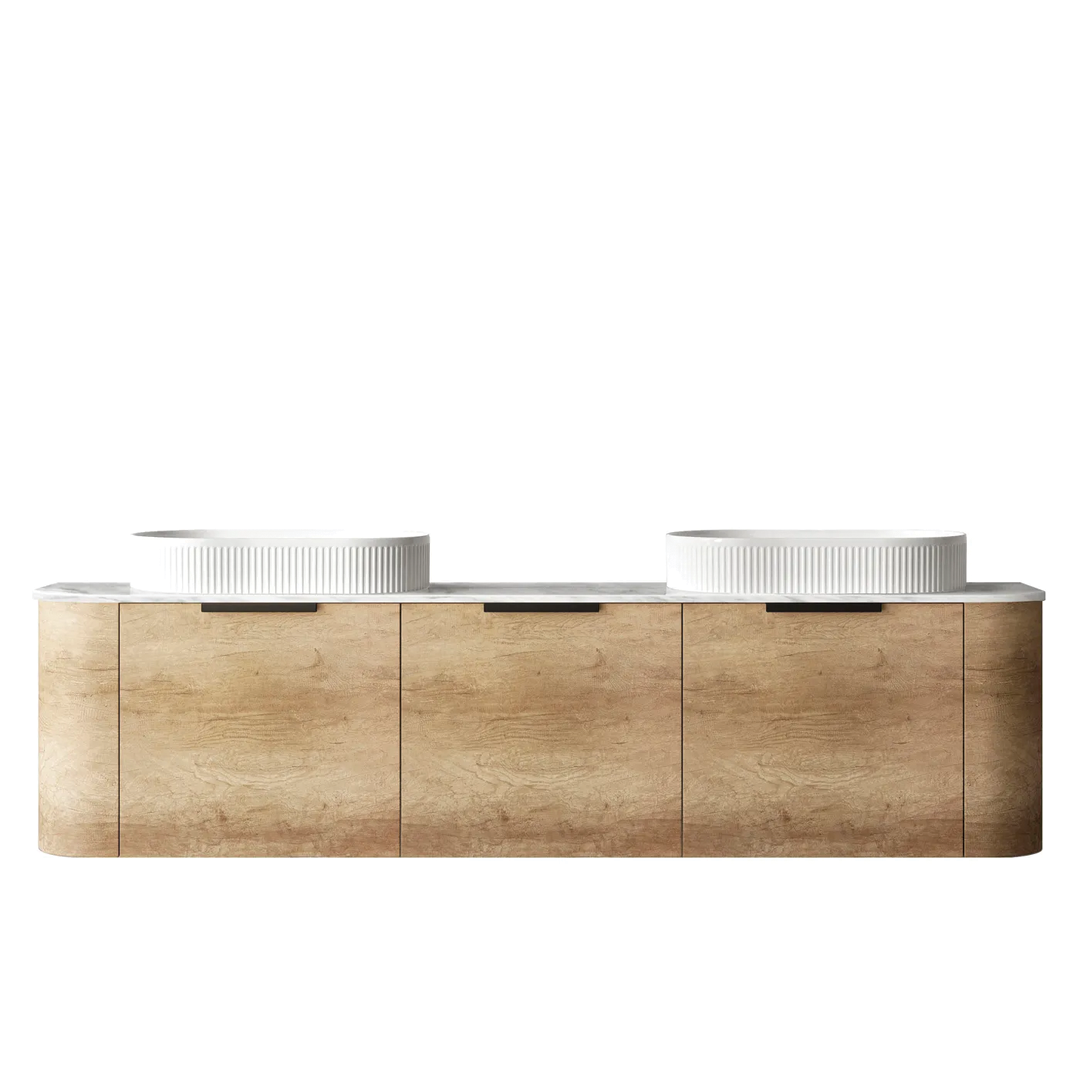 Otti - 1800wx450hx450d Bondi Oak 1800mm Natural Oak Wall Hung Vanity (Cabinet Only)