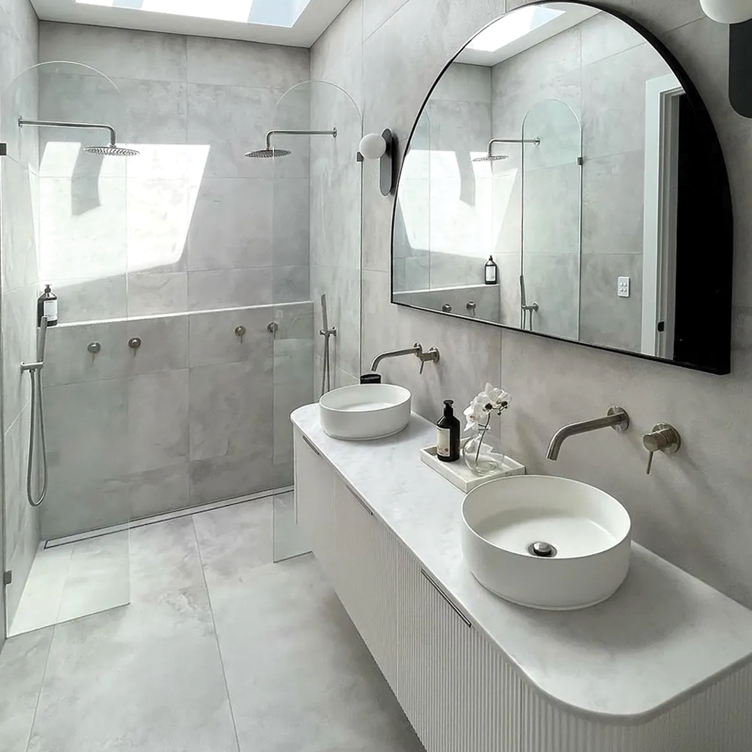 Otti - 1800wx450hx450d Bondi 1800mm Satin White Fluted Wall Hung Vanity (Cabinet Only)