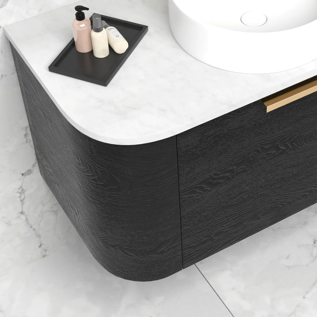 Otti - 590wx450hx450d Bondi Oak 600mm Black Oak Wall Hung Vanity (Cabinet Only)