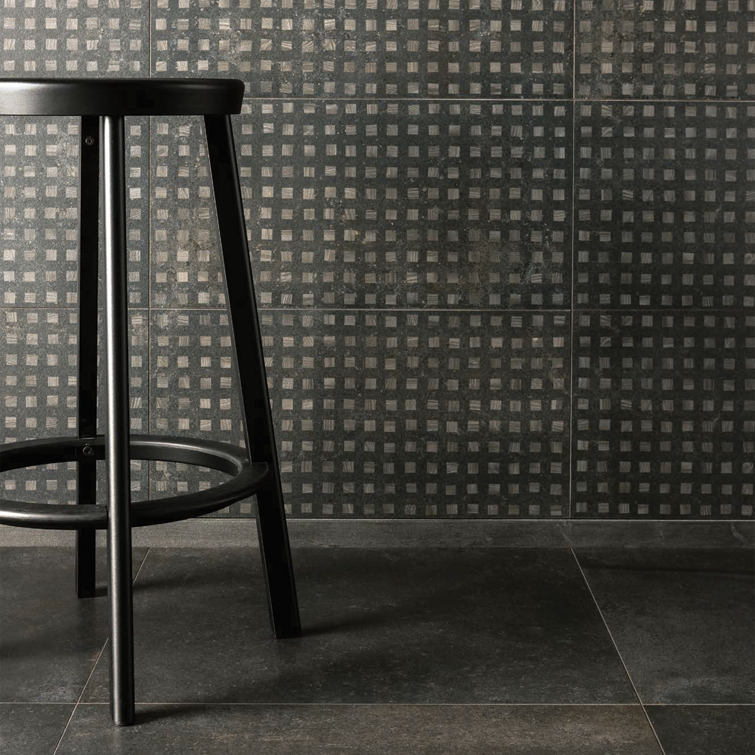 300x600mm Ceramiche Piemme - Bits & Pieces Pitch Black Quad