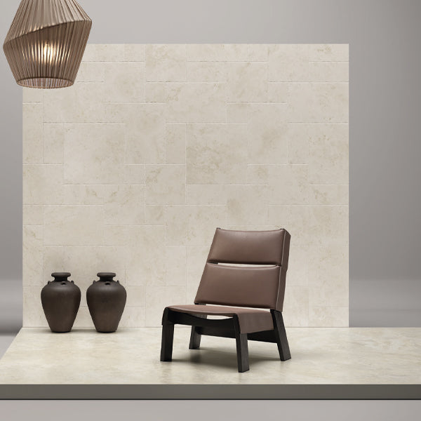 600x600mm Cerdomus - Tibur Cross-Cut Beige
