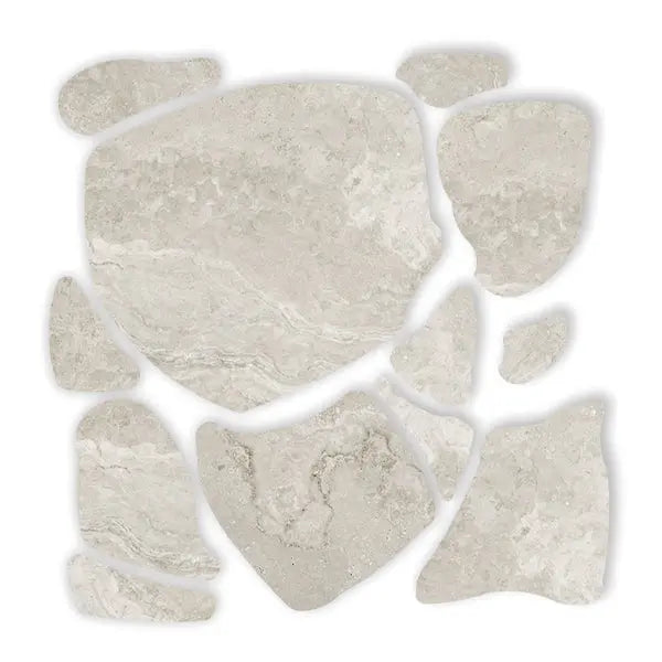 Elite Design Studio - Padua - Norcia Crosscut Silver (Crazy Pave)