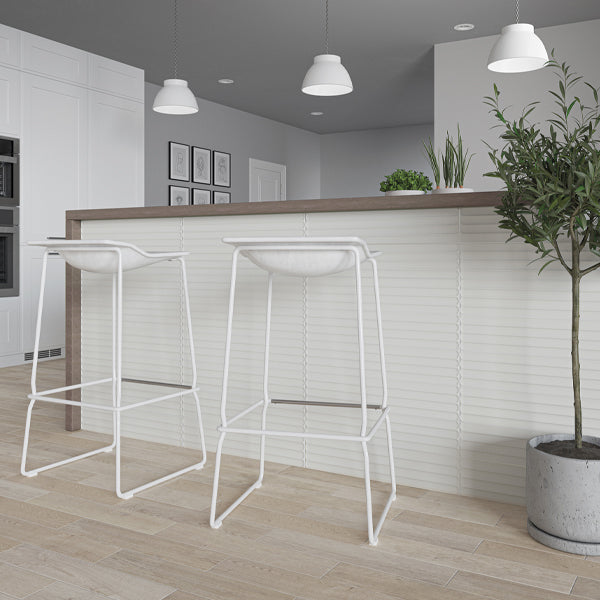 107x542mm DNA Tiles - Plinto In (Concave) White Gloss