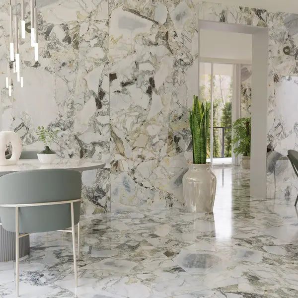 Elite Design Studio - 1200x1200mm Energieker - Marbles White Beauty