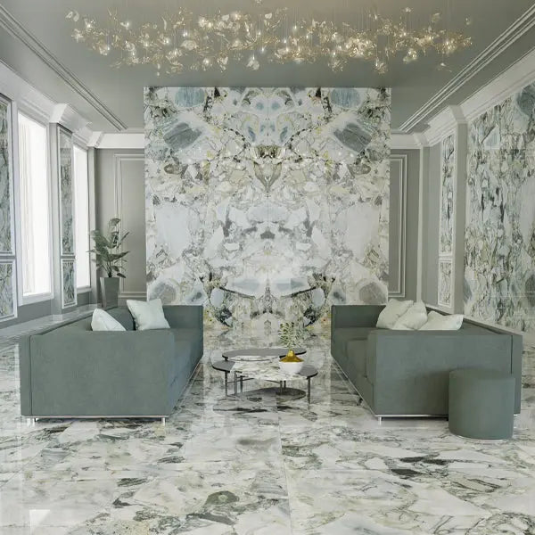 Elite Design Studio - 1200x1200mm Energieker - Marbles White Beauty