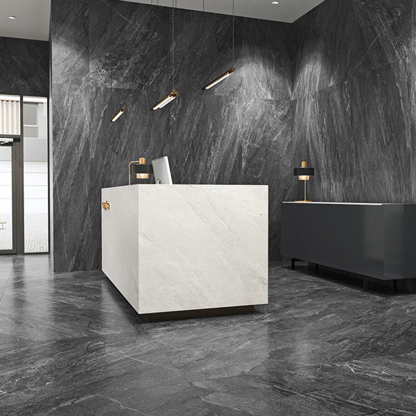 600x600mm Energieker - Marbles Agathos Anthracite