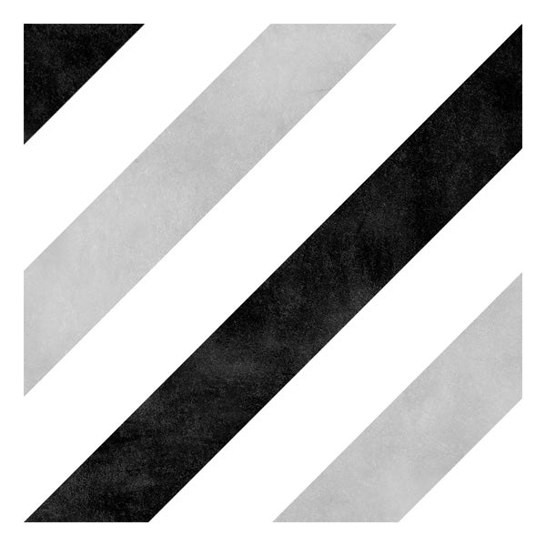 150x150mm Estudio Ceramico - Frame15 Stripes B&W