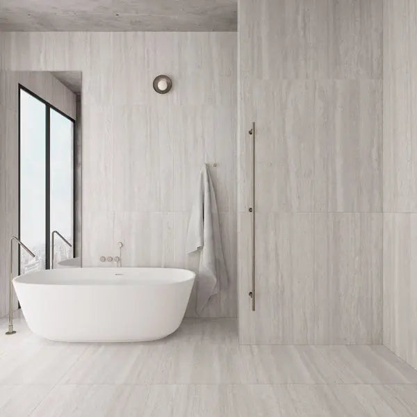 Elite Design Studio - 338x292mm Everstone - Euromarmo Travertine Chiaro Feather