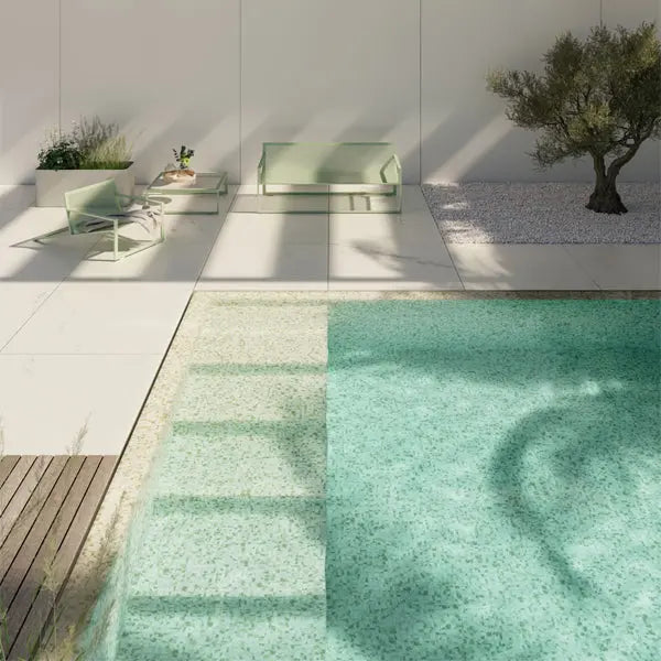 Elite Design Studio - 312x495mm Ezarri Pool Mosaic - Aquarelle Bolts 25mm Safe (Anti-Slip)