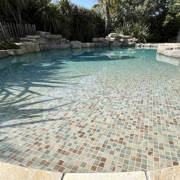 312x495mm Ezarri Pool Mosaic - Aquarelle Effect 25mm Safe (Anti-Slip)