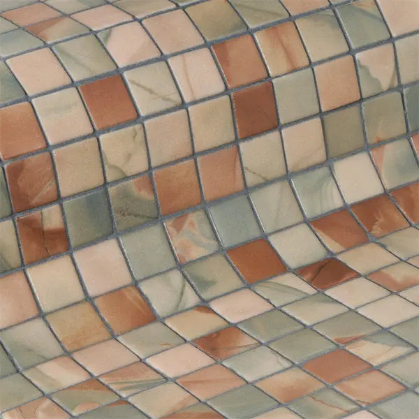 Elite Design Studio - 312x495mm Ezarri Pool Mosaic - Aquarelle Effect 25mm Safe (Anti-Slip)