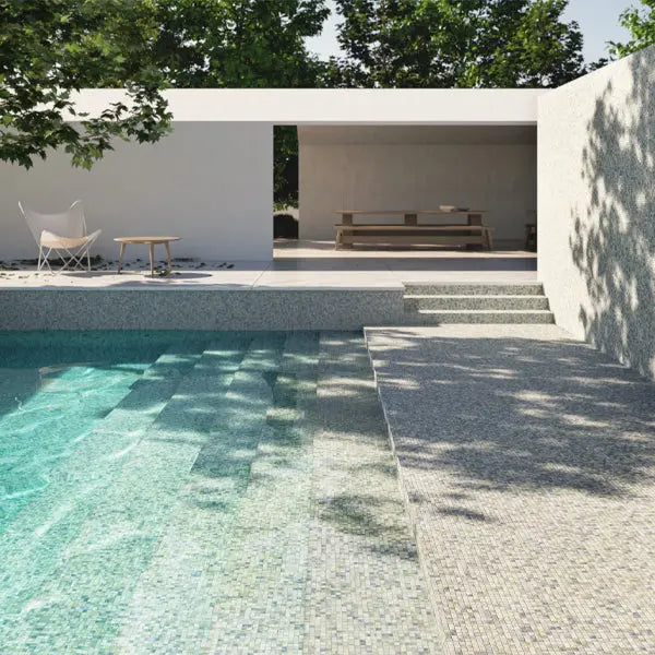 Elite Design Studio - 312x495mm Ezarri Pool Mosaic - Aquarelle Fluid 25mm Safe (Anti-Slip)