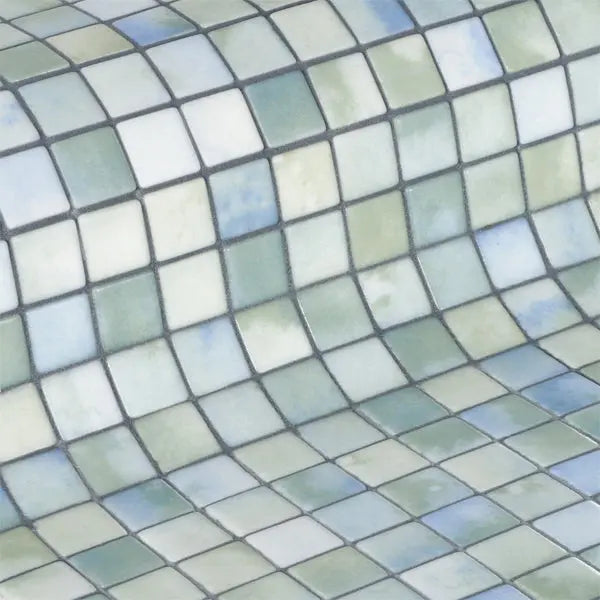 Elite Design Studio - 312x495mm Ezarri Pool Mosaic - Aquarelle Fluid 25mm Safe (Anti-Slip)