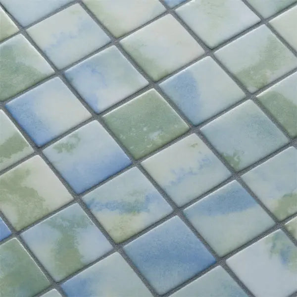 Elite Design Studio - 365x365mm Ezarri Pool Mosaic - Aquarelle Fluid 50mm Safe (Anti-Slip)