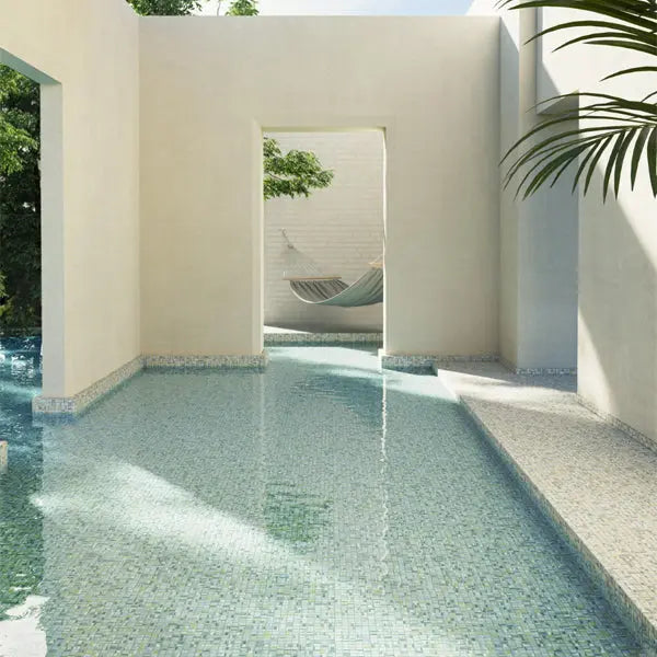 Elite Design Studio - 312x495mm Ezarri Pool Mosaic - Aquarelle Pigment 25mm Safe (Anti-Slip)